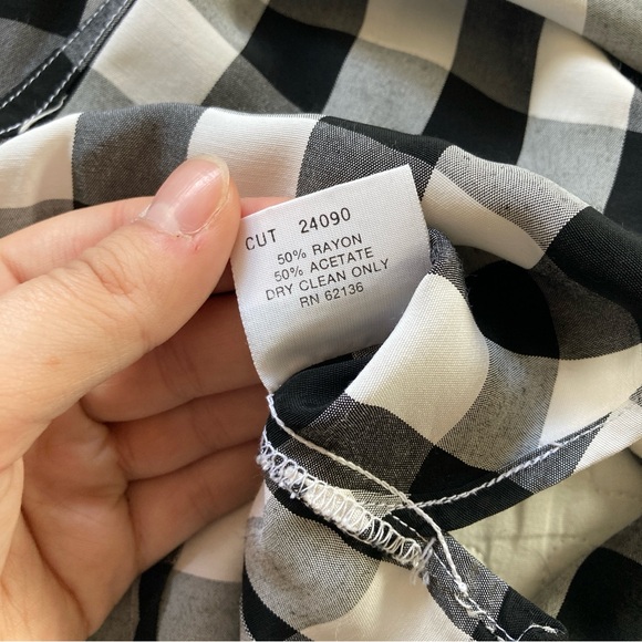 Vintage 80s Plaid Cowgirl Tie Up Blouse 🐮 - Picture 7 of 7